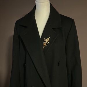 Kristen Blake Wool Peacoat Black